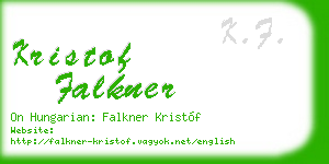kristof falkner business card